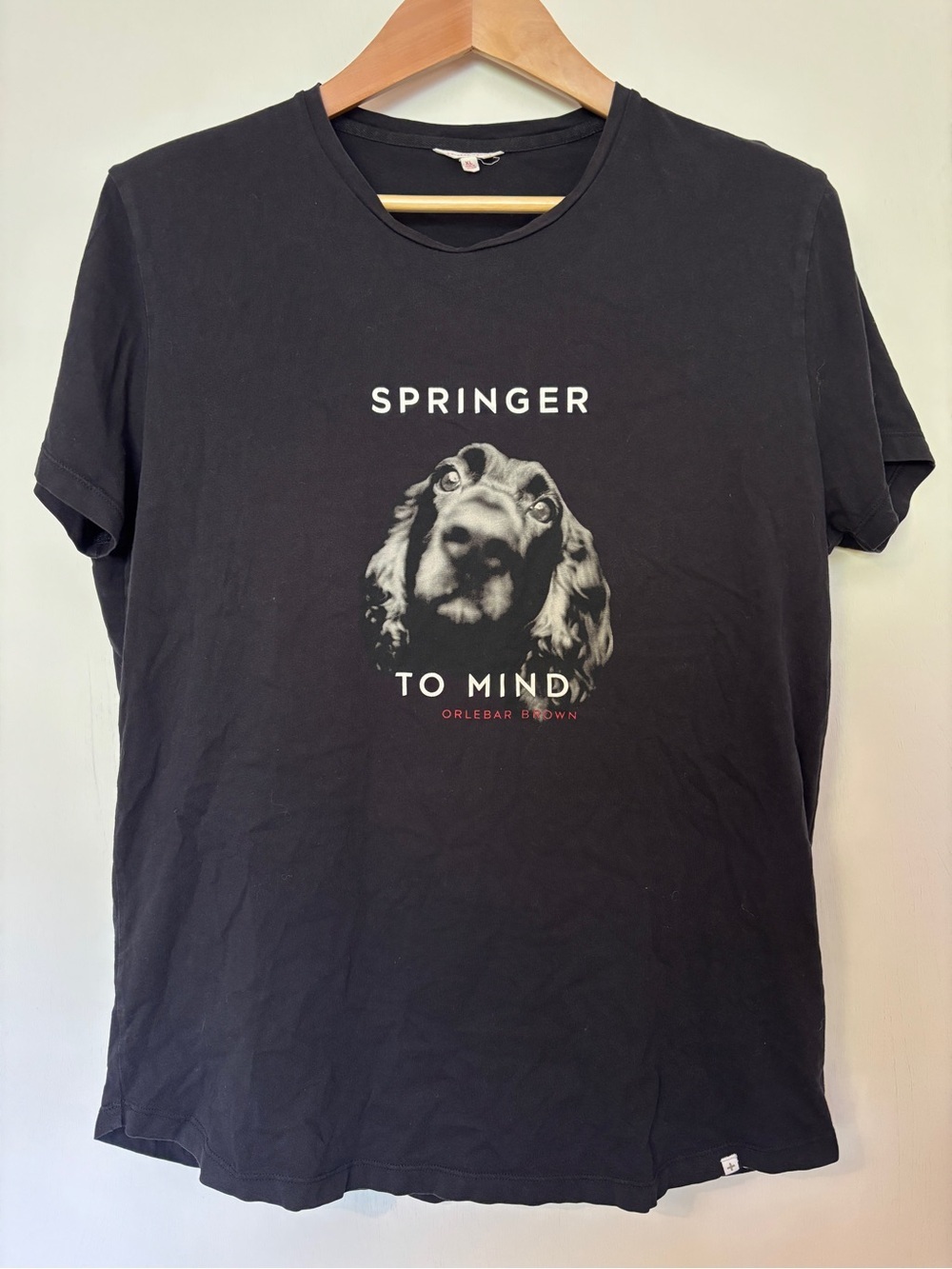 Orlebar Brown Black Graphic 'Springer' Short Sleeve Tee